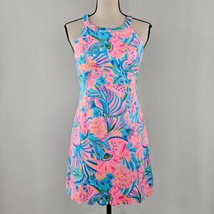 Lilly Pulitzer Girl's / Women's Pink‎ Tropical Print Shift Dress | Girl's 16